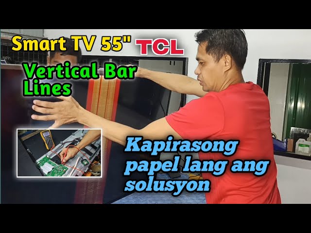 VERTICAL BAR LINES | TCL SMART TV | TCL 55 PSUS