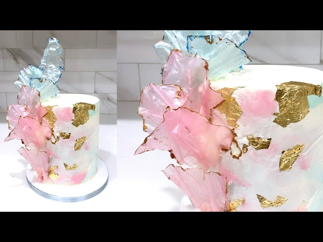 Cake decorating tutorials | BUTTERCREAM MARBLE CAKE | Sugarella Sweets