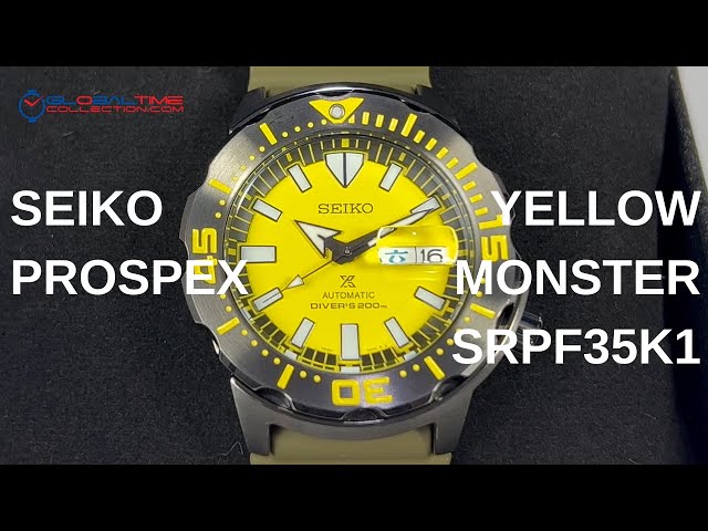 SEIKO Prospex Yellow Monster 4th Gen SPRF35K1
