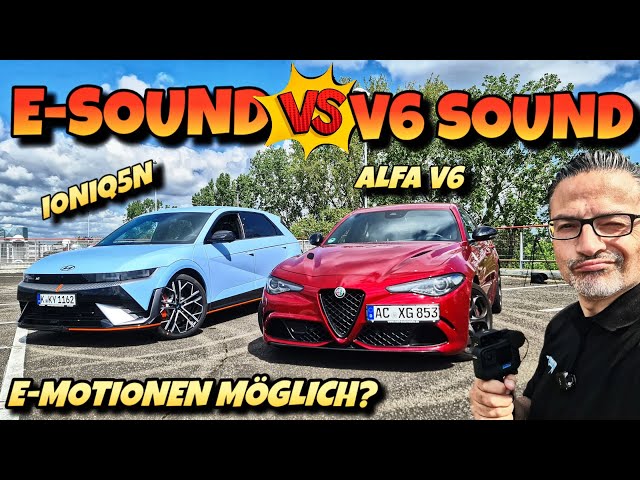 Echter Sound oder Fake Sound? Hyundai Ioniq5N stellt sich dem Alfa Romeo Quadrifoglio.  #cars