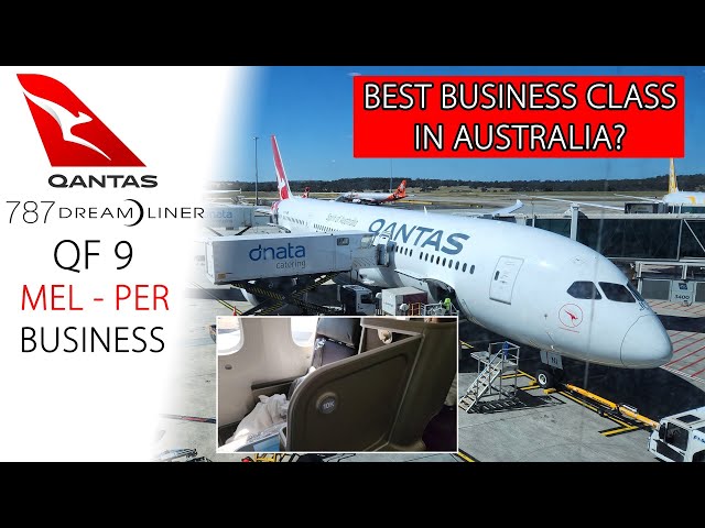Business Class on the ONLY Qantas 787 Domestic Flight in Australia! | QF 9 🇦🇺 Melbourne to 🇦🇺 Perth