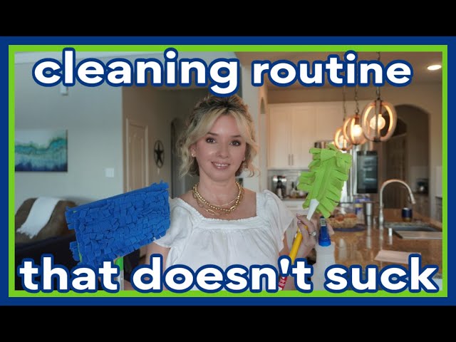 easy weekly cleaning schedule for busy people