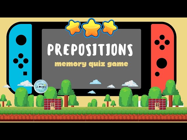 Prepositions Memory Quiz Game