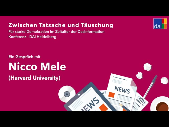 Nicco Mele (Harvard University) – Interview – Desinformationskonferenz – DAI Heidelberg
