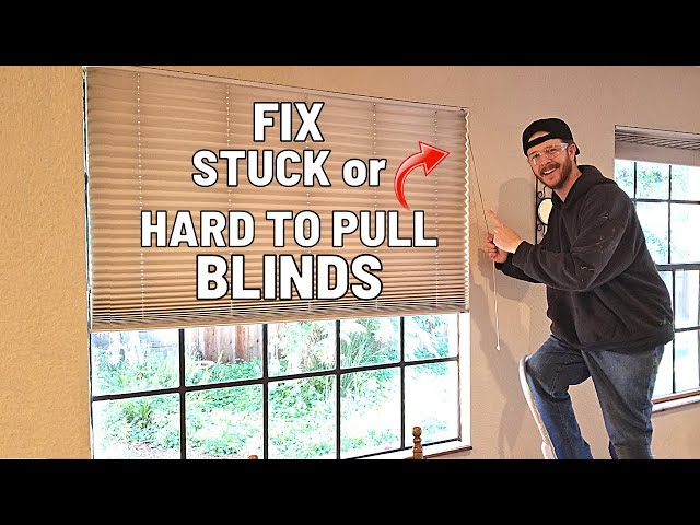 How To Fix Hard to Pull or Stuck Window Blinds. Easy Trick!