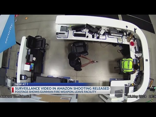 Surveillance video shows shooter inside West Jefferson Amazon facility