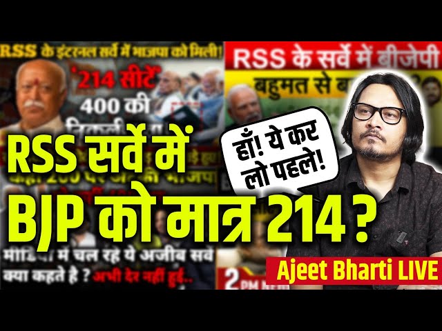 BJP Will Get ONLY 214: Fake RSS Survey By INDI Gang | INDI गिरोह ने लिया फ़र्ज़ी RSS सर्वे का सहारा