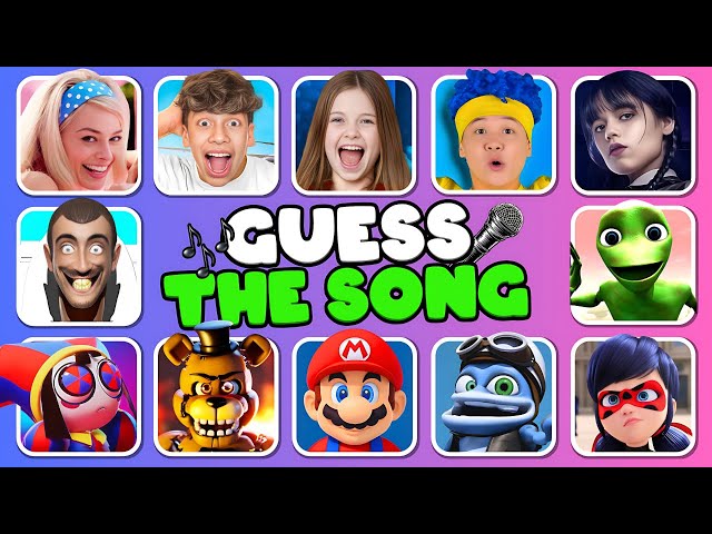Guess Who's SINGING 🎵🎙️🔥| Wednesday, Sonic, Skibidi Toilet, Elsa, Salish Matter, Crazy Frog, MrBeast