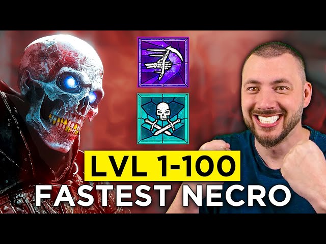 Season 4 Speedrun 1-100 Fastest Necromancer in Diablo 4