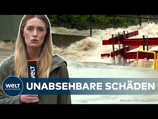 SAARLAND IM AUSNAHMEZUSTAND: Wassermassen wälzen sich durch Deutschlands Westen | WELT Thema