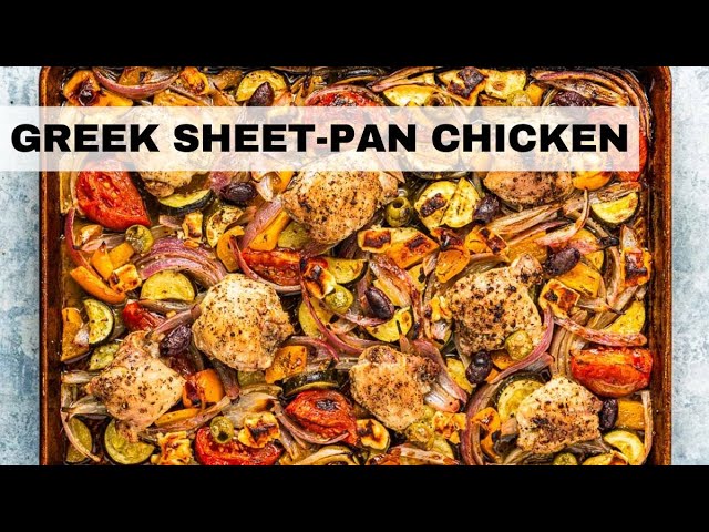 Greek Sheet Pan Chicken Recipe | Easy Chicken Recipe