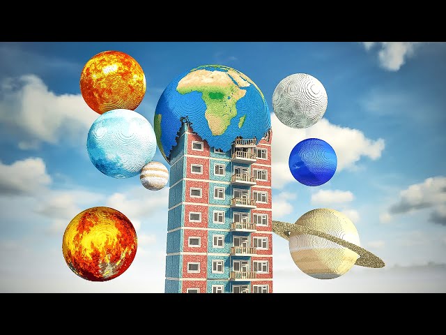 Planets Fall on Dynamic Building | Teardown