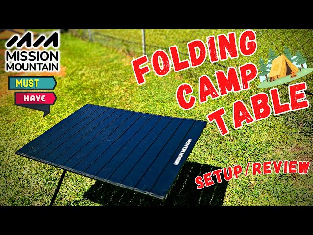 Outdoor Folding Table with Carry Bag Amazon - Setup/Review