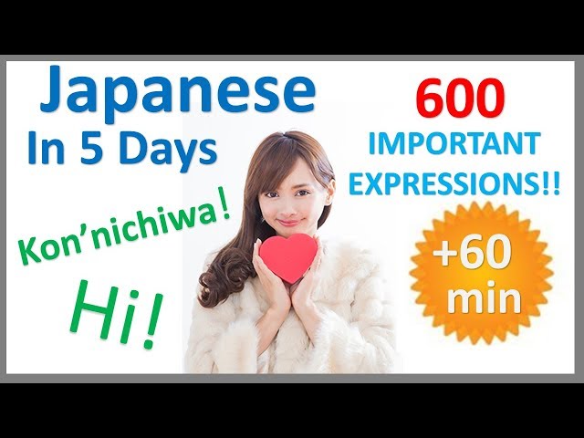 Learn Japanese in 5 days- Conversation for Beginners