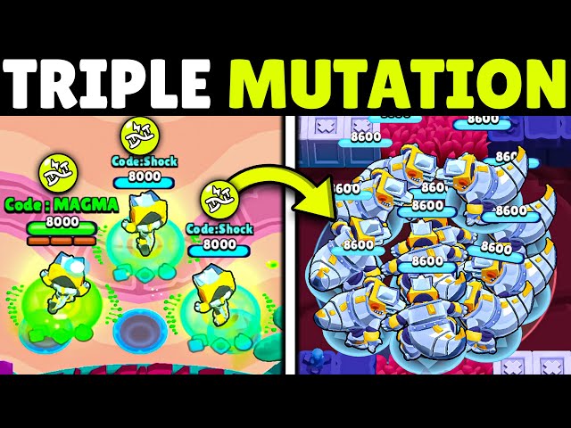 Triple same Brawler Mutations Torture in Hot-Zone 😨#mutations