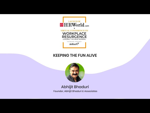 Talk Show on ‘Keeping the Fun Alive’ by Abhijit Bhaduri, Founder, Abhijit Bhaduri & Associates
