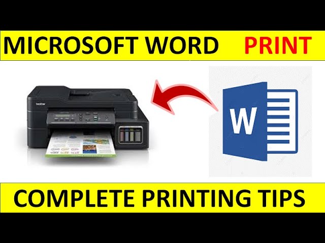 How to print a document in Microsoft Word ||Complete Printing Tips in Urdu