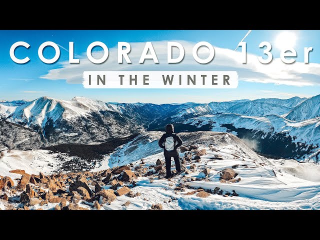 HIKING a COLORADO 13er in the MIDDLE OF WINTER | Mount Sniktau Summit 13,234ft