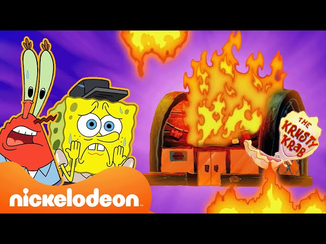 Губка Боб | 20 минут хаоса в "Красти Краб"! | Nickelodeon (Россия)