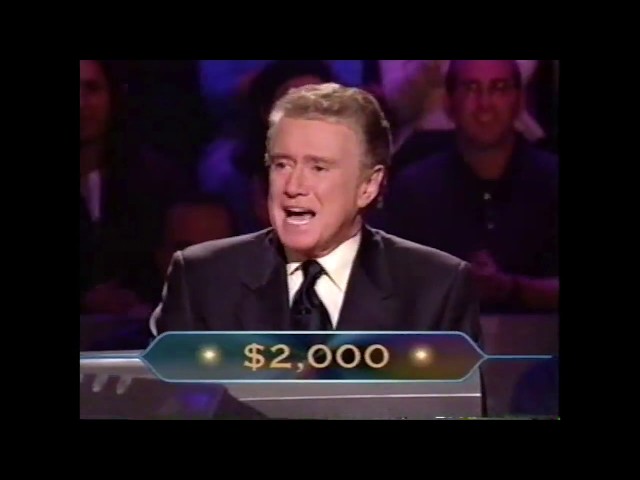 Who Wants to be a Millionaire August '99 series Episode 10 - 8/26/1999