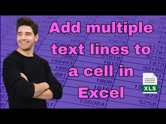 How to add multiple text lines to cells in Excel (PC or MAC)