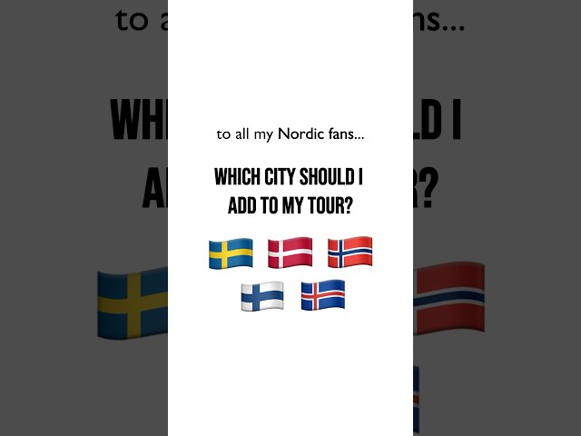 which NORDIC cities should I add to my tour? 🇸🇪🇩🇰🇳🇴🇫🇮🇮🇸