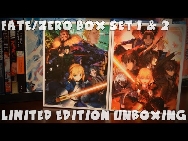 Fate/Zero Limited Edition Box Set 1 & 2 Unboxing