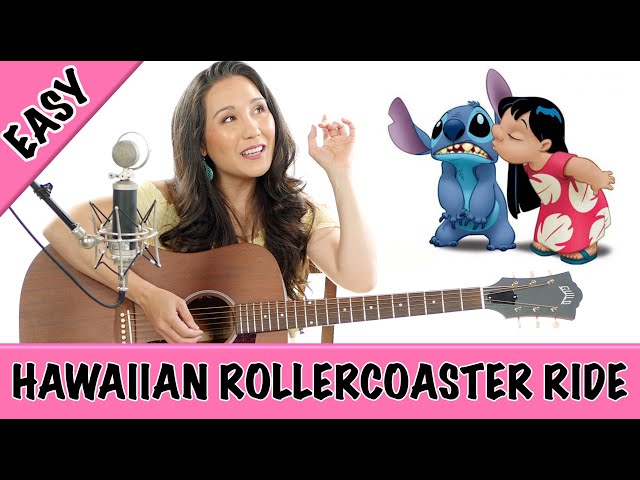 Hawaiian Rollercoaster Ride - EASY Guitar Tutorial with Chords and Strumming Patterns