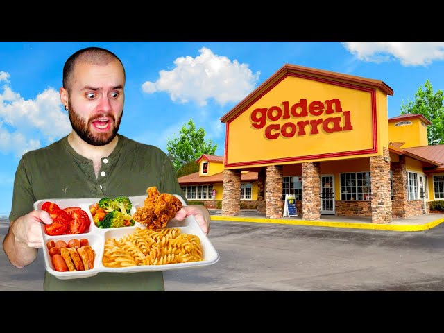 I Only Ate Golden Corral BUFFET For 24 HOURS CHALLENGE!