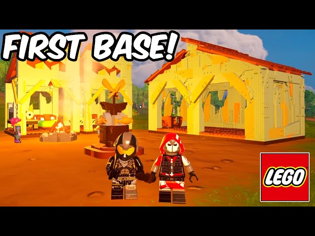 Building First Base in LEGO FORTNITE Survival!