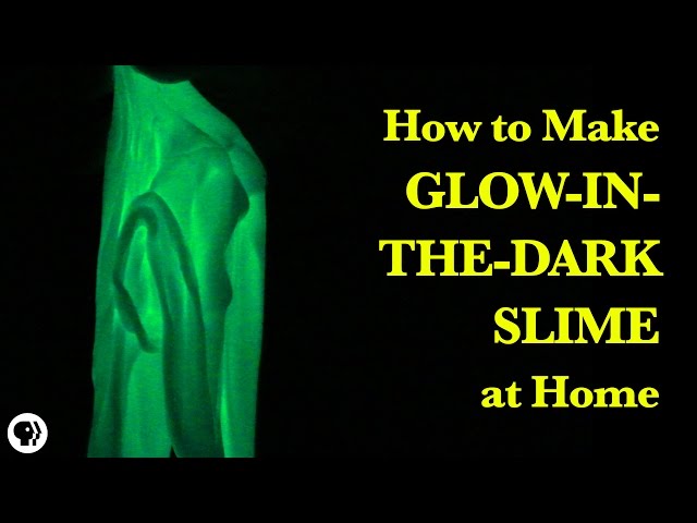 How To Make Glow-In-The-Dark Slime!