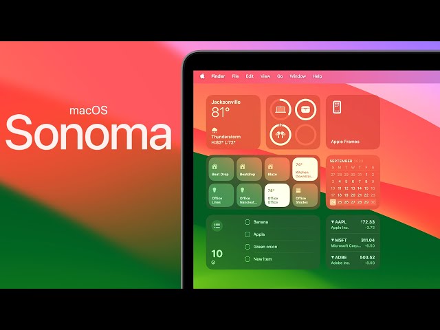 macOS Sonoma Released - What's New? (100+ New Features)