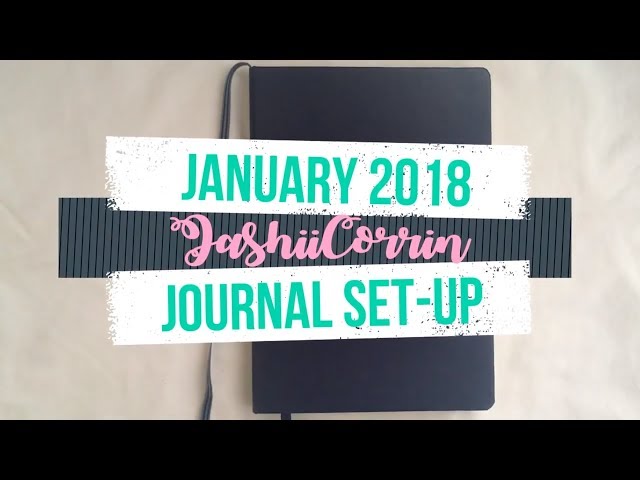 January bullet journal setup 💜 Orange theme