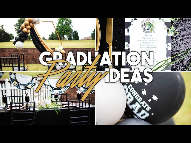 GRADUATION PARTY IDEAS| VIRTUAL GRADUATION PARTY| DIY BACKDROP + BALLOON GARLAND
