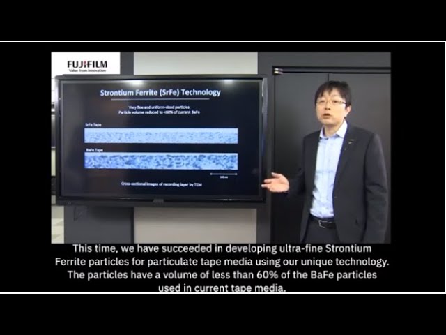 What is a strontium ferrite that enables 580 TB / cartridge?（FUJIFILM and IBM presentation-Part3）