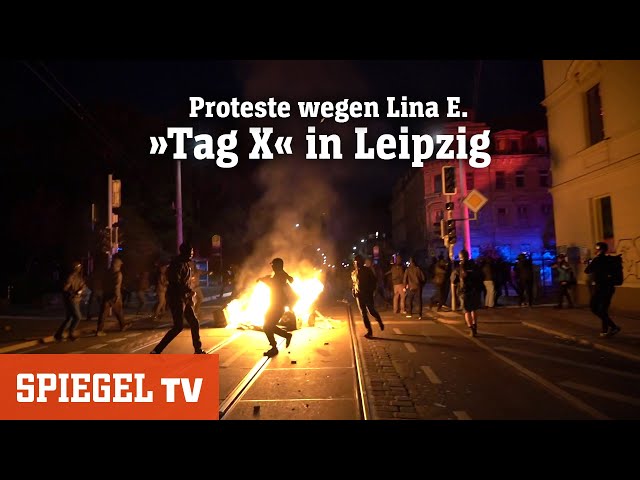 Proteste wegen Lina E. - »Tag X« in Leipzig | SPIEGEL TV