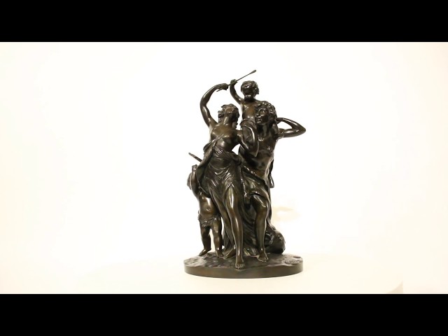 Antique Bronze Sculpture "The Triumph of Bacchus", Clodion