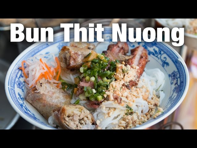 Vietnamese Bun Thit Nuong for Breakfast in Saigon