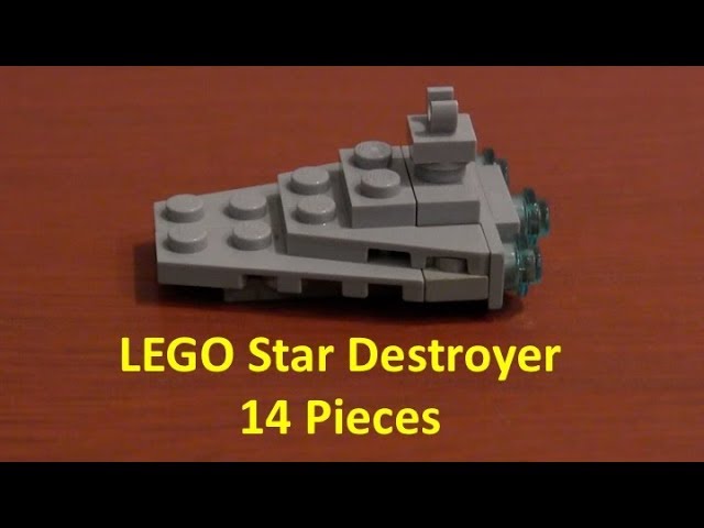 How To Build A LEGO Star Wars Mini Star Destroyer With 14 Pieces
