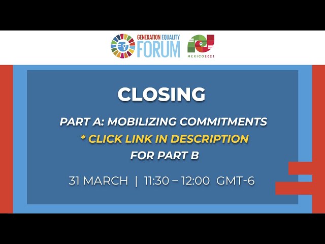 Closing Session - Mobilizing Commitments