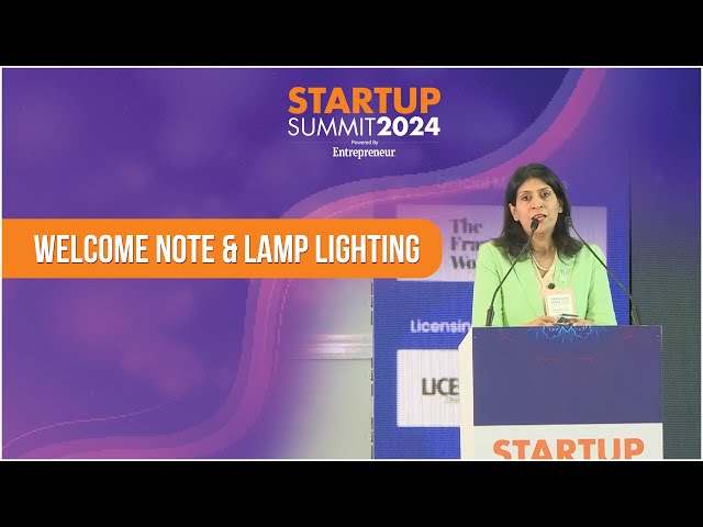 Welcome Note & Lamp Lightening 1 - Startup Summit 2024