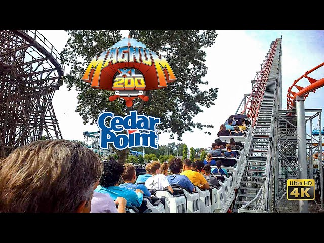 2022 Magnum XL 200 Roller Coaster On Ride Back Seat 4K POV Cedar Point