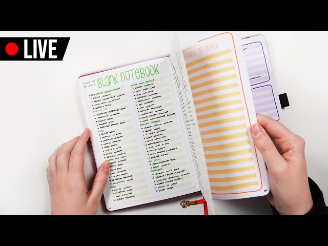 🔴 Bullet Journal Collection Making Marathon 💜 Long-term collections