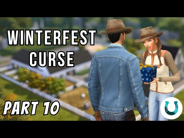 Sims 4 horse ranch lets play Part 10! (Winterfest curse)