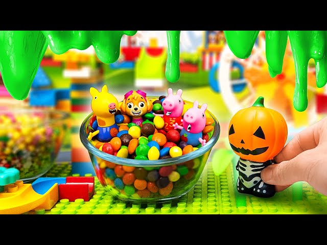 Paw Patrol and Peppa Pig's Playground Adventure - Toy Learning Video for Kids