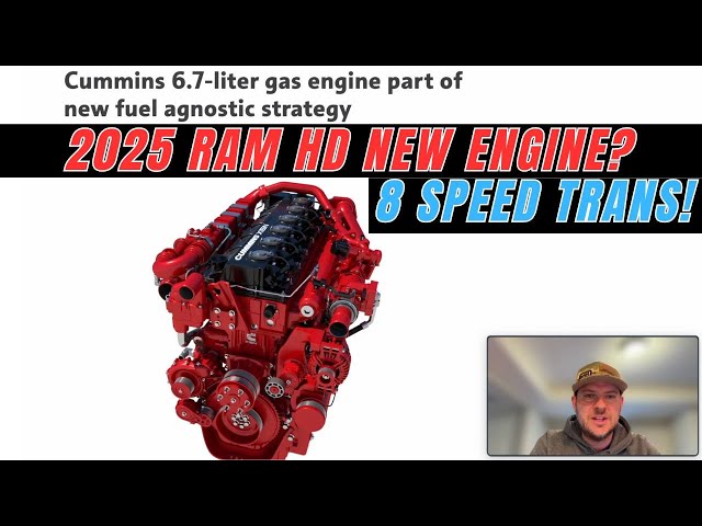 2025 Ram 2500 3500 8 speed transmission with a new Cummins gas and Diesel engine? Ram has a surprise