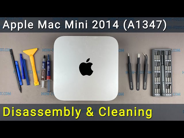 Apple Mac Mini 2014 (A1347) Disassembly, fan cleaning and thermal paste replacement