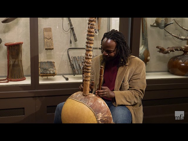 Harp-lute (kora) made by Idrissa Coulibay, Mali (Bamako), 2019