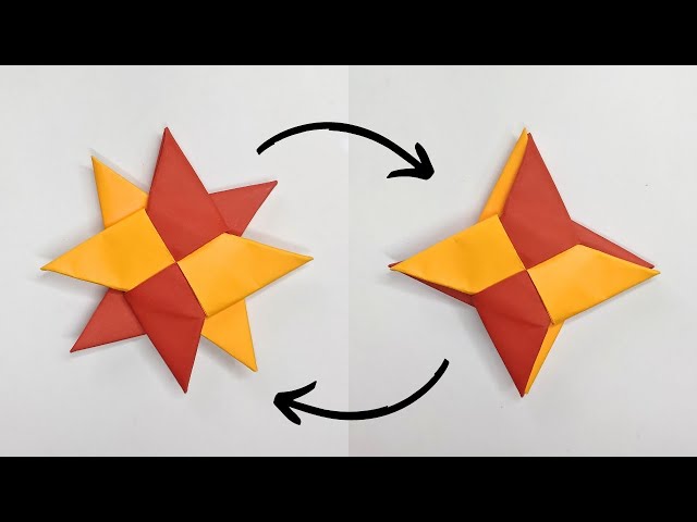 Origami DOUBLE SHURIKEN | How to make a ninja star