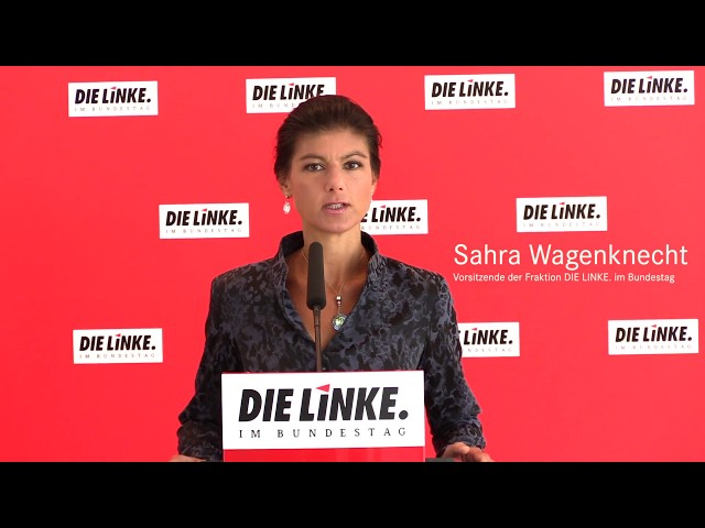 Sahra Wagenknecht, DIE LINKE:  Regierung ohne Plan verspielt Zukunft des Landes